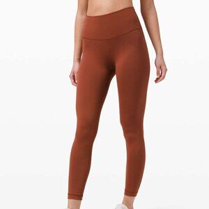 Lululemon Wunder Train High-Rise Tight 25" - 18 Dark Terracotta